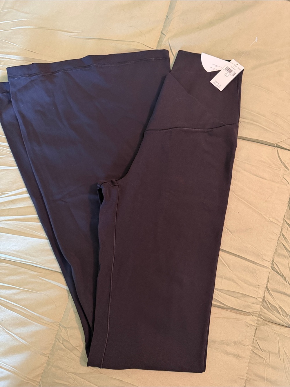 aerie Black High-Rise Flare Leggings